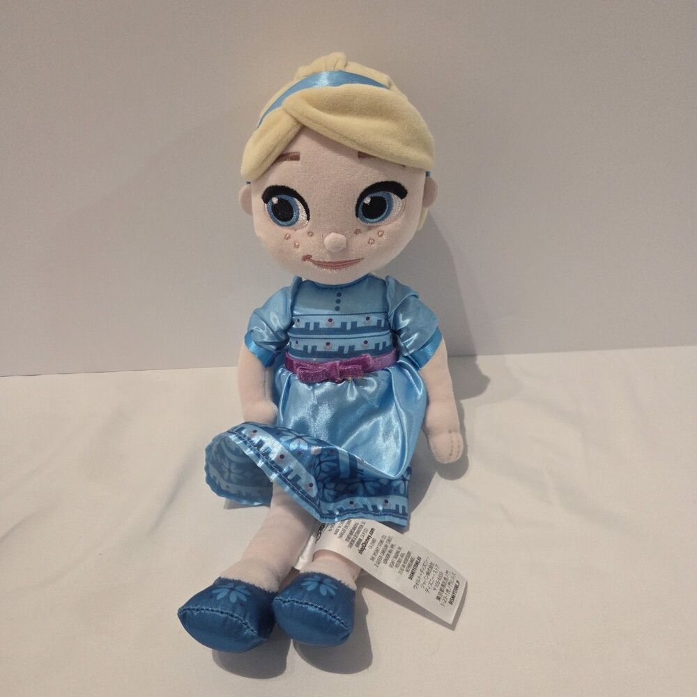 Disney Store Animators Collection ELSA Plush Doll Soft Young Toddler Frozen 12”